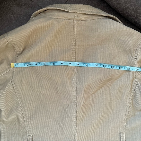 MERONA  LADIES CORDORY CAMEL BLAZER CHOCOLATE BROWN WOOD BUTTONS   SIZE MED VTG - Picture 16 of 16